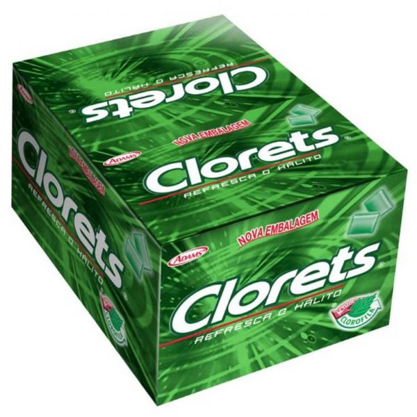 CHICLE CLORETS MENTA 280G (100 UNIDADES)